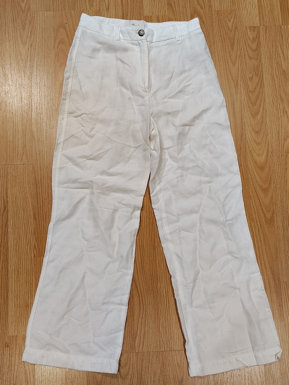 Wilfred Women's White Linen Blend Pants